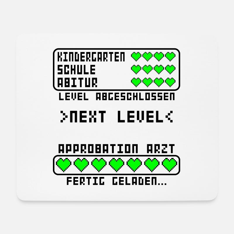 Approbation Arzt Prüfung Weiterbildung bestanden - Mousepad (Querformat) - Weiß