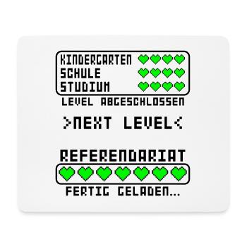 Referendariat Lehrer Lehramt Abschluss bestanden - Mousepad (Querformat) - Weiß - Vorne