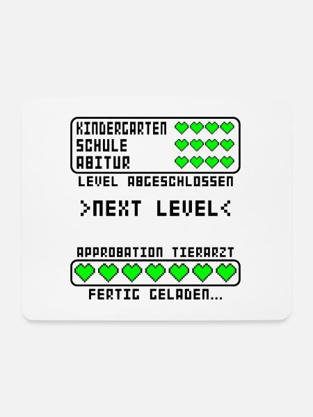 Approbation Tierarzt Zulassung bestanden erhalten - Mousepad (Querformat) - Weiß