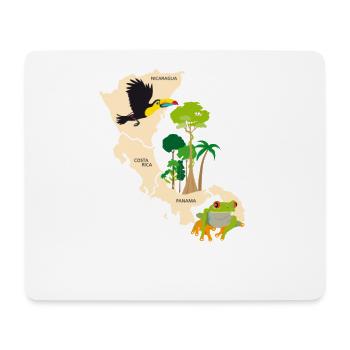 Costa Rica Nicaragua Panama - Mouse Pad (horizontal) - white - Front