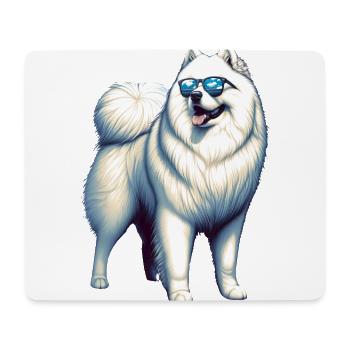Samoyed Dog Gifts Cute Samoyed Dog Graphic - Mouse Pad (horizontal) - white - Front