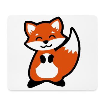 Tierkind Fuchs Geschenkidee animal child fox gift - Mousepad (Querformat) - Weiß - Vorne