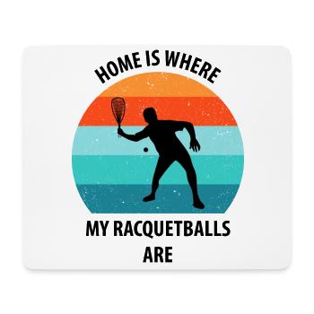 Racqueetball - Mouse Pad (horizontal) - white - Front