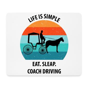 Coachman Carriage Horse-drawn carriage Carriage - Mouse Pad (horizontal) - white - Front