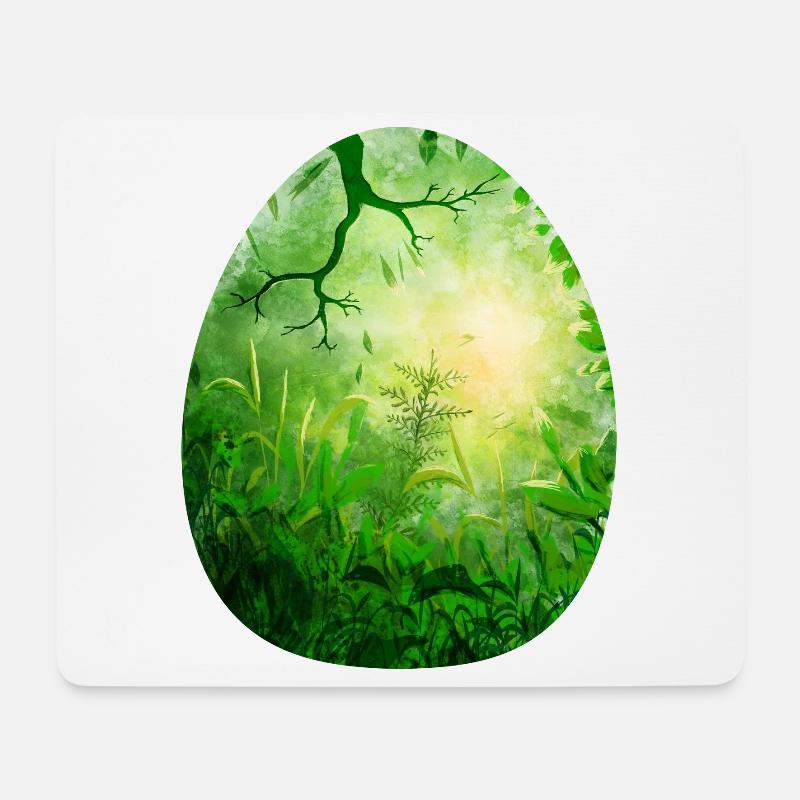 Dragon Egg Green - Mouse Pad (horizontal) - white