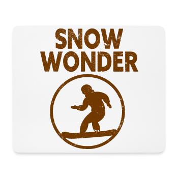 Skifahren Snowboard Berge Urlaub Schnee Freestyle - Mousepad (Querformat) - Weiß - Vorne
