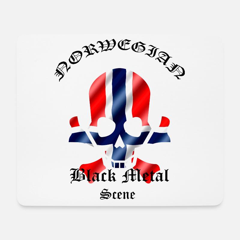Norwegian Black Metal Scene - Mousepad (Querformat) - Weiß