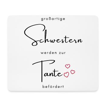 großartige Schwestern werden zur Tante befördert - Mousepad (Querformat) - Weiß - Vorne