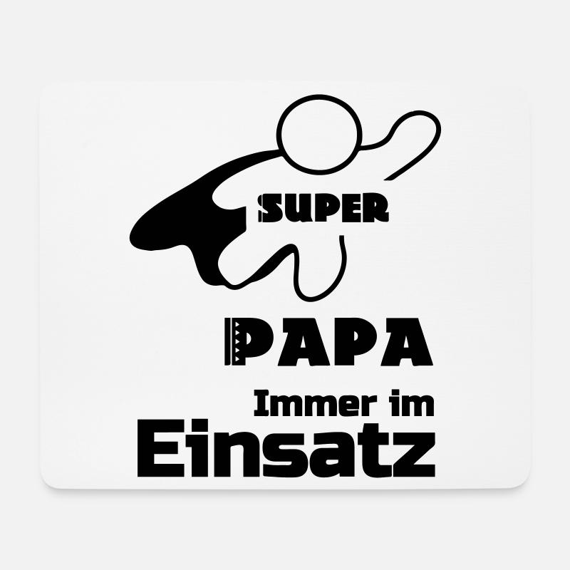 Super Papa Vater Familie Sprüche Vatertag Geschenk - Mousepad (Querformat) - Weiß