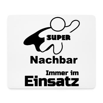 Super Nachbar Geschenk - Mousepad (Querformat) - Weiß - Vorne