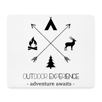Outdoor Experience Adventure Awaits - Mouse Pad (horizontal) - white - Front
