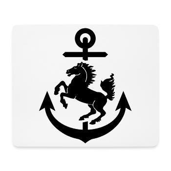 Stuttgart Wappen Anker, Stuttgarter - Mousepad (Querformat) - Weiß - Vorne