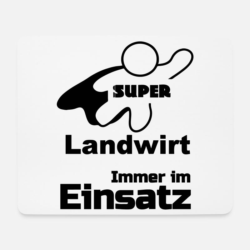 Super Landwirt Geschenk - Mousepad (Querformat) - Weiß