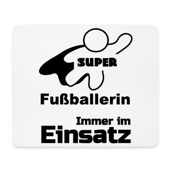 Super Fußballerin Fußball, Sport, Geschenk - Mousepad (Querformat) - Weiß - Vorne