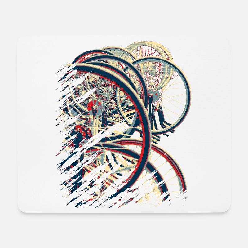 Radball | Cycle Ball Break 1 - Mousepad (Querformat) - Weiß