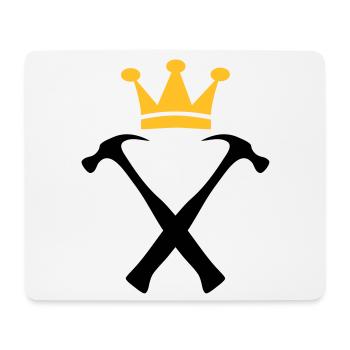 Der König der Heimwerker - Mousepad (Querformat) - Weiß - Vorne