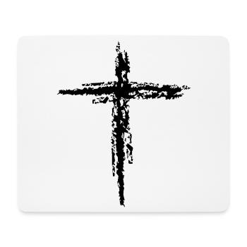 Kreuz - Mousepad (Querformat) - Weiß - Vorne