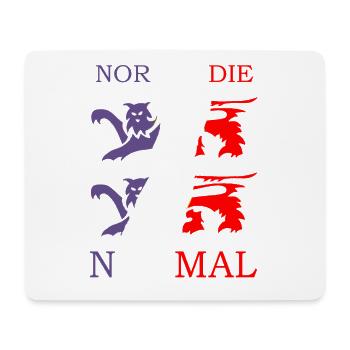 NORMANDIE / NORMAL Louis RUNEMBERG © Adagp - Tapis de souris (format paysage) - blanc - Devant