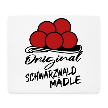 Schwarzwald Mädle Heimat Bollenhut Kuckuck - Mousepad (Querformat) - Weiß - Vorne