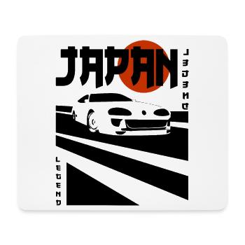 Legende auf Rädern – JDM Sportwagen Ikone - Mousepad (Querformat) - Weiß - Vorne