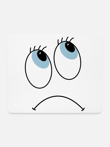 Augen - Mousepad (Querformat) - Weiß
