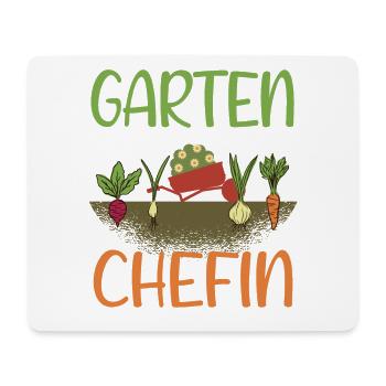 Garten Chefin - Mousepad (Querformat) - Weiß - Vorne