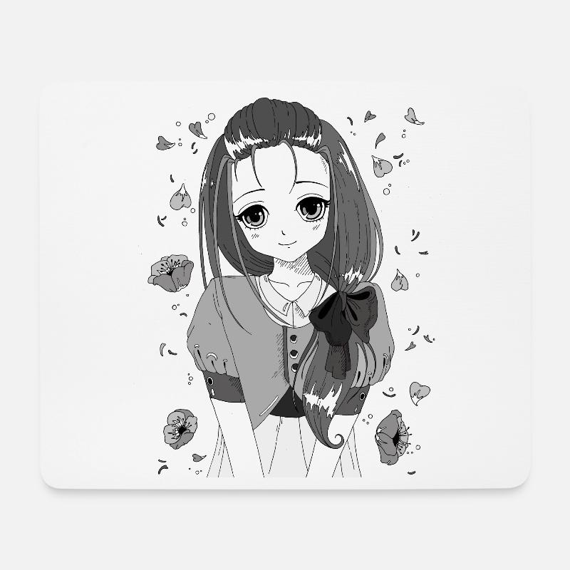 manga - Mouse Pad (horizontal) - white