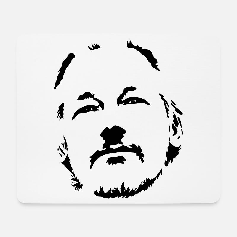 Julian Assange - Mousepad (Querformat) - Weiß