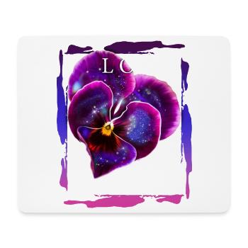 Love matters Blume Valentinstag Romantiker Spruch - Mousepad (Querformat) - Weiß - Vorne