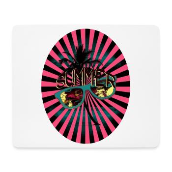 Summer Sunbeams Palm Tree Sunglasses - Mouse Pad (horizontal) - white - Front