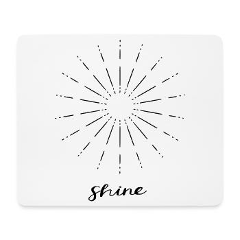 Shine - Mousepad (Querformat) - Weiß - Vorne