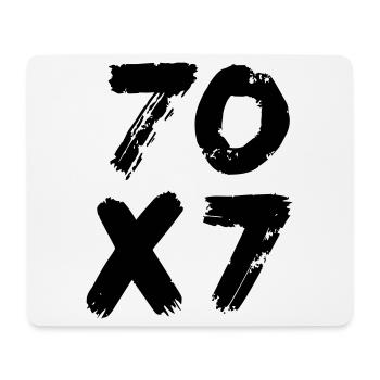 70x7: Infinite Forgiveness - Gospel of Matthew - Mouse Pad (horizontal) - white - Front