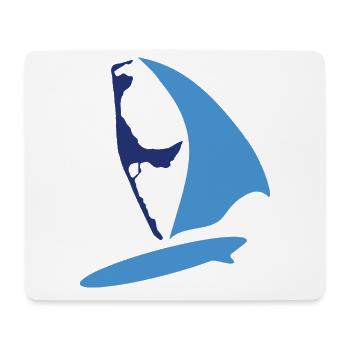 sylt surfer blau - Mousepad (Querformat) - Weiß - Vorne