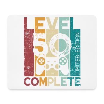 50 Birthday Level 50 Complete 50 Years Gift - Mouse Pad (horizontal) - white - Front