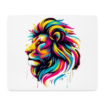 Lion - Mouse Pad (horizontal) - white - Front