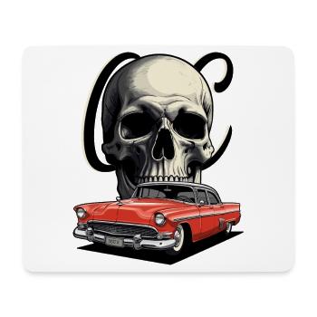 Voitures de collection 1950 - Tapis de souris (format paysage) - blanc - Devant