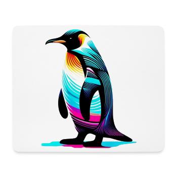 Pingouin - Tapis de souris (format paysage) - blanc - Devant
