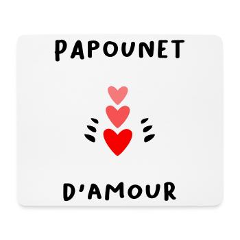 PAPOUNET. PAPA. FÊTE DES PÈRES. BONNE FÊTE PAPA - Tapis de souris (format paysage) - blanc - Devant