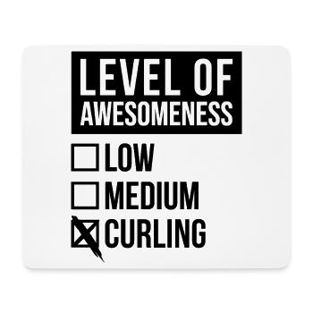 curling - Tapis de souris (format paysage) - blanc - Devant