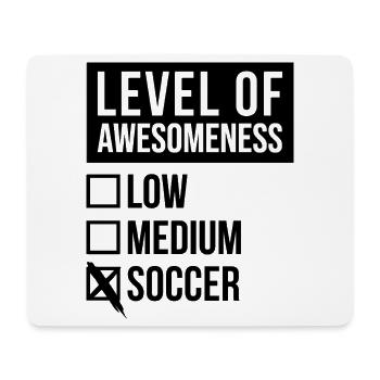 football - Tapis de souris (format paysage) - blanc - Devant