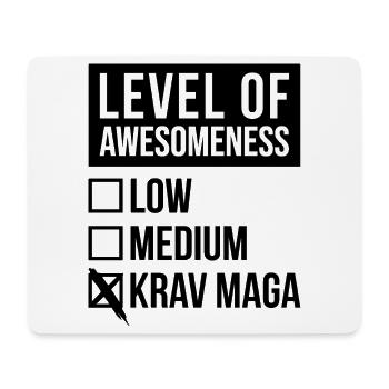 Krav Maga Krav Maga Krav Maga - Mousepad (Querformat) - Weiß - Vorne