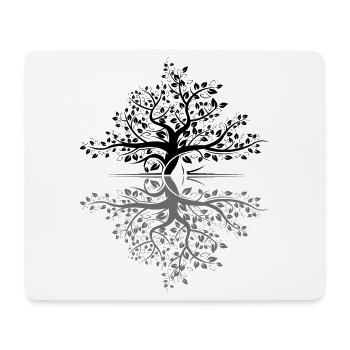 Baum Spiegelung Wald Natur Schutz Outdoor Liebe - Mousepad (Querformat) - Weiß - Vorne