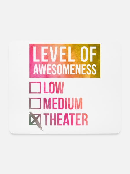 Theater Theater Theater - Mousepad (Querformat) - Weiß