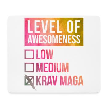 Krav Maga Krav Maga Krav Maga - Mousepad (Querformat) - Weiß - Vorne