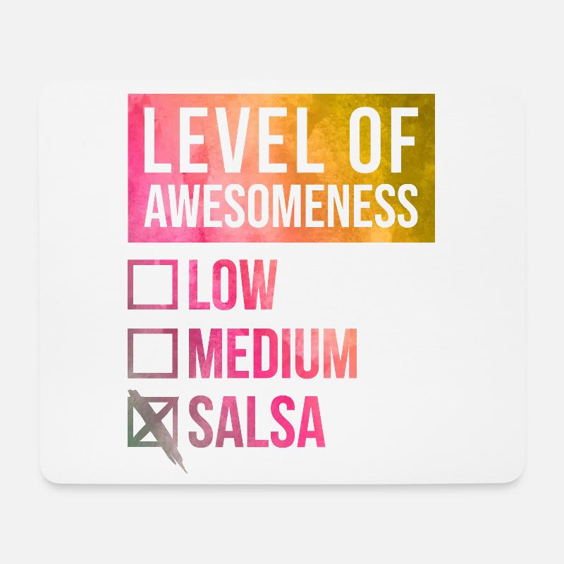 Salsa - Mousepad (Querformat) - Weiß