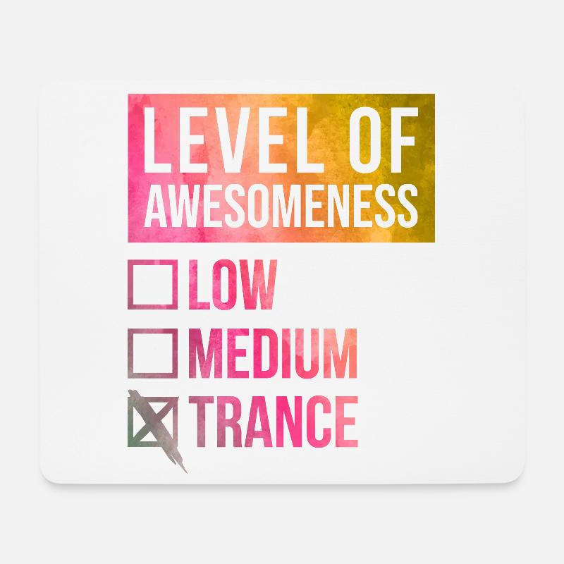 Trance - Mouse Pad (horizontal) - white