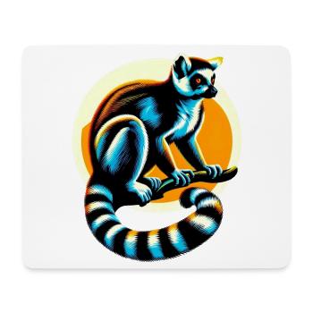 Lémurien - Tapis de souris (format paysage) - blanc - Devant