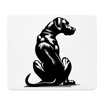 Rhodésian Ridgeback - Tapis de souris (format paysage) - blanc - Devant