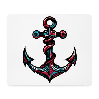 Ein Anker - Mousepad (Querformat) - Weiß - Vorne
