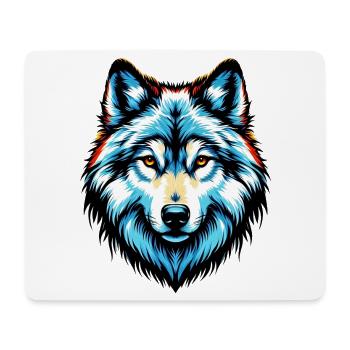 Wolf - Mouse Pad (horizontal) - white - Front